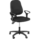 Prosedia bureaustoel YOUNICO PLUS 3, permanent contact, zonder armleuningen, lage 3D-rugleuning, blauw