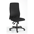 Prosedia office chair ECCON plus-8, synchronised mechanism, without armrests, upholstered, black