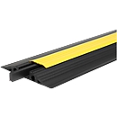 Puentes pasacables EHA Vario, barra central extraíble, para interior y exterior, L 1000 mm, negro/amarillo