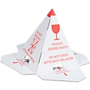 Pyramide de protection de pile, Chapeau pour palettes, autocollant, 25 pièces