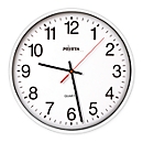 Quartz wall clock, Ø 250 mm, white
