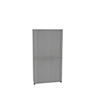 Querrollladenschrank, zweiteilig, B 1200 mm, 6 OH, silber