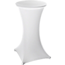 Quickstep bartafel, inclusief wit deksel, zonder parasolopening, desinfectiebestendig, Ø 700 mm, wit