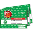 Quittungsblock Sigel SD021, A6 quer, 2 x 40 Blatt, selbstdurchschr., 2 Stck + 1 GRATIS