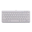 R-Go Compact Tastatur, AZERTY (FR), weiß, drahtgebundenen - Tastatur - AZERTY - Französisch - weiß