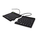 R-Go Split Ergonomische Tastatur, QWERTZ (DE), schwarz, drahtgebundenen - Tastatur - QWERTZ - Deutsch - Schwarz