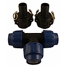 Raccord de citerne IBC, set pour 2 citernes, extension DN 40