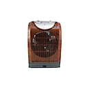 Radiateur soufflant céramique WOODY 2, 1000/2000 W, 2 niveaux de chauffage &amp; 1 niveau de ventilation, oscillant, thermostat, L 210 x P 300 x H 150 mm, design bois