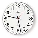 Radio-controlled wall clock, Ø 300 mm, battery-operated or mains-operated 230 V