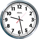 Radio-controlled wall clock, ø 500 mm