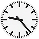 Radio-controlled watch, dial without standard numerals