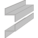 Rails professionnels en Z, 1000 mm de long, pour tableaux ORGATEX
