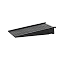 Rampe d'accès pour les bacs de collecte des fûts en PE de CEMO 270/8, polyéthylène, L 1260 x l 800 x H 200 mm