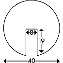 Randbeschermprofiel type B, 1 m/stuk, geel/zwart