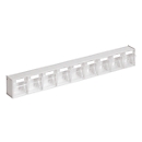 Rangement pour petits objets MultiStore, taille 9, L 600 x P 51 x H 77 mm, volume 0,9 l, empilable, polystyrène, blanc/transp.