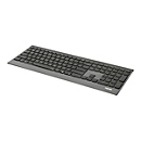 Rapoo E9500M - Tastatur - kabellos - 2.4 GHz, Bluetooth 4.0, Bluetooth 3.0 - Schwarz