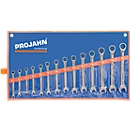 Ratchet wrench set GearTech, in roll bag, metric, 14 pieces