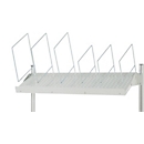 Rau Magasin pour cartons, inclinable 0-30°, L 1684 x P 450 x H 500 mm, largeur du système 1800 mm, acier revêtu par poudre, 30 kg, gris clair
