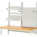 Rau System-Aufbau Komplettset 05, für Breite 1500 mm, Nutzhöhe 1130 mm, Gesamtbelastbarkeit 100 kg, Stahlblech, lichtgrau