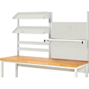 Rau System-Aufbau Komplettset 05, für Breite 2000 mm, 2 Systemfelder à 1000 mm, Tragfähigkeit 100 kg, VESA 75/100, lichtgrau