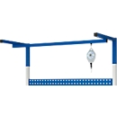Rau trolley voor in hoogte verstelbare werkpleksystemen Series E, 8 zwenkwielen, verzinkt karabijnhaak, B 20 x D 10 x H 60 mm, tot 30 kg