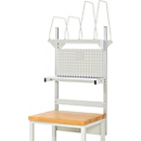 Rau werktafelsysteem montageset 03, voor systeembreedte 750 mm, belastbaar tot 100 kg, lichtgrijs
