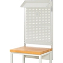 Rau werktafelsysteem montageset compleet 02, voor systeembreedte 750 mm, belastbaar tot 100 kg, lichtgrijs