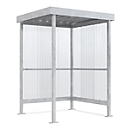 Raucherunterstand WSM Jena, Outdoor, für 2-3 Personen B 1550 x T 1550 x H 2360 mm, verzinkt