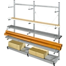 Rayonnage à cantilever KR 3000, baie de base, zinguée