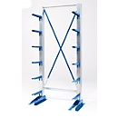 Rayonnage à cantilever SSI Schäfer KRM, module de base, d'un côté, acier, 2000x1000x400, jusqu'à 2300 kg