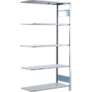 Rayonnage à emboîter MULTIplus150 Express - module d'extension - l. 1000 x P 300 x H 2000 mm - 5 étagères - capacité de charge par étagère 150 kg - acier - galvanisé