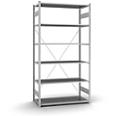 Rayonnage basique sans vis Orion Plus, galvanisé, L 1300 x P 600 x H 2500 mm