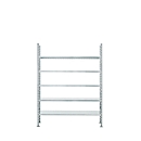 Rayonnage d’extension modulaire R 3000, 5 tablettes, laqué, P 300 mm