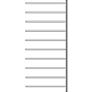 Rayonnage d’extension R 3000, 10 étagères, l. 1315 mm x P 400 mm, étagères laquées