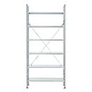 Rayonnage de base R 3000, 6 tablettes, l. 1055 mm x P 300 mm, étagères galvanisées