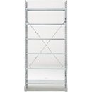 Rayonnage de base R 3000, 6 tablettes, l. 1345 mm x P 400 mm, étagères galvanisées