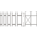 Rayonnage modulaire R 3000, cadre, H 2278 x P 300 mm
