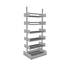Rayonnage ouvert Variabo, module de base, utilisable des deux côtés, profondeur de compartiment 250 mm, 1000 x 2500 mm