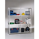 Rayonnage sans boulon, H 1800 x L 1600 x P 350 mm, galvanisé