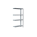 Rayonnage sans boulons dans un système modulaire, rayonnage à boulonner, 800 x 300 x 1500 mm, galvanisé