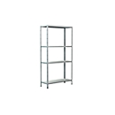 Rayonnage sans vis dans un système modulaire, rayonnage de base, 800 x 300 x 1500 mm, blanc