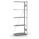 Rayonnage supplémentaire sans boulons Orion Plus, L 750 x P 300 x H 2000 mm