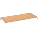 Rayonnage universel à emboîter, Plateau à fibres dures, l. 1000 x P 300 mm