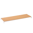 Rayonnage universel à emboîter, Plateau à fibres dures, l. 1250 x P 300 mm