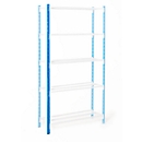 Rayonnage universel à emboîter, supports, avec pieds en plastique, H 2250 mm, bleu ciel