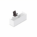Receptiebalie Basic C - B 2476 x D 838 x H 950 mm - wit