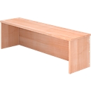 Reception desk attachment ULM, W 1200 x D 320 x H 350 mm, walnut finish