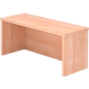 Reception desk attachment ULM, W 800 x D 320 x H 350 mm, walnut finish