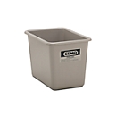 Rechthoekige container Standaard, grijs, 200 l hoog