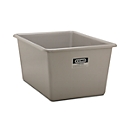 Recipiente rectangular estándar, PRFV, 1100 l, gris